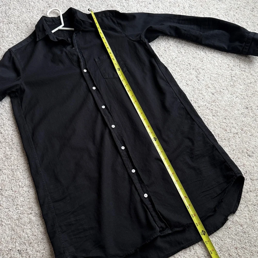 FRANK & EILEEN Mary Shirtdress Black Famous Denim - Picture 14 of 15